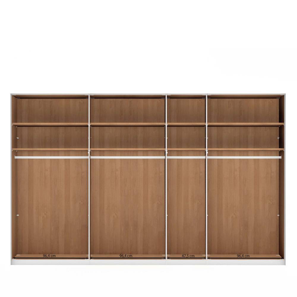 7-türiger Schlafzimmer-Schrank - 344 cm breit - Dilacco