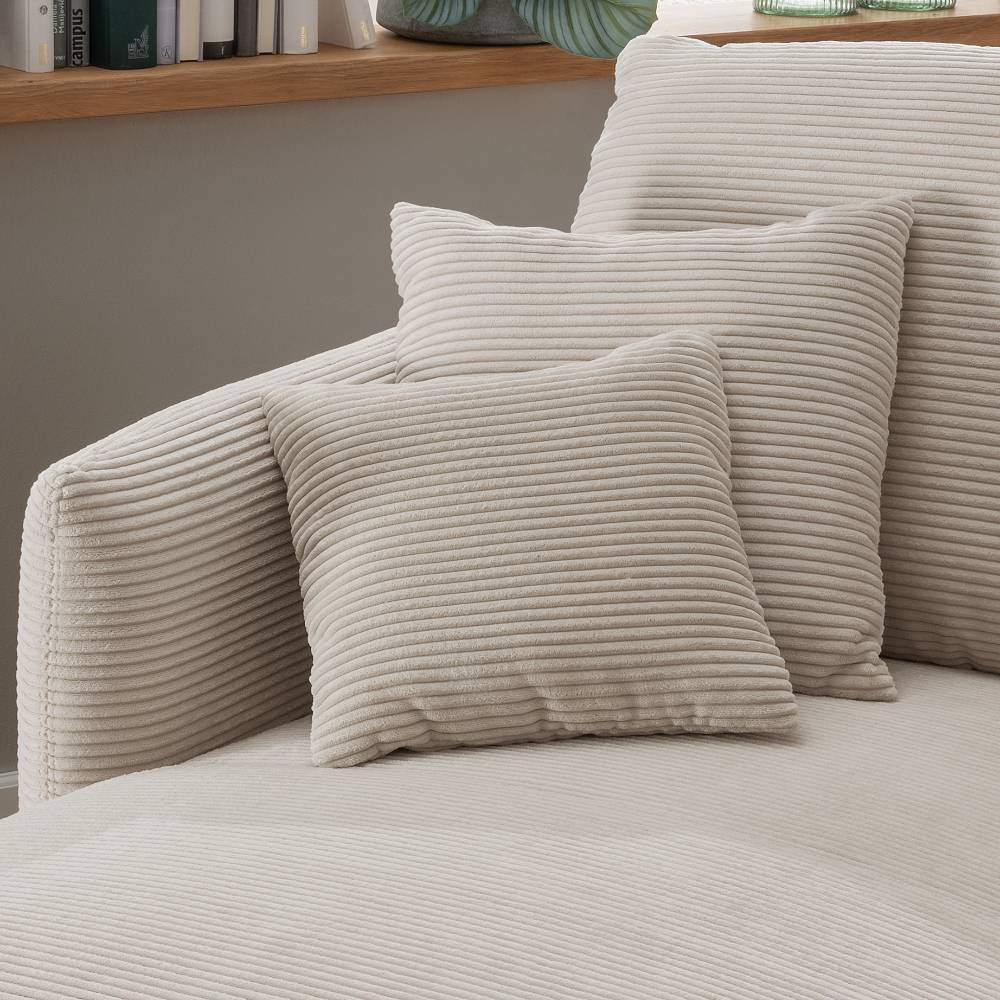 Cord Loungesessel in Beige - Wasilia