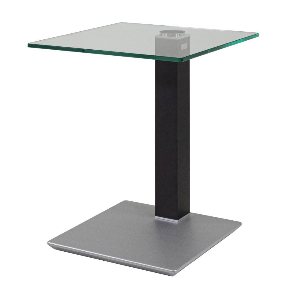 Design-Anstelltisch in Transparent & Silber - Pologian