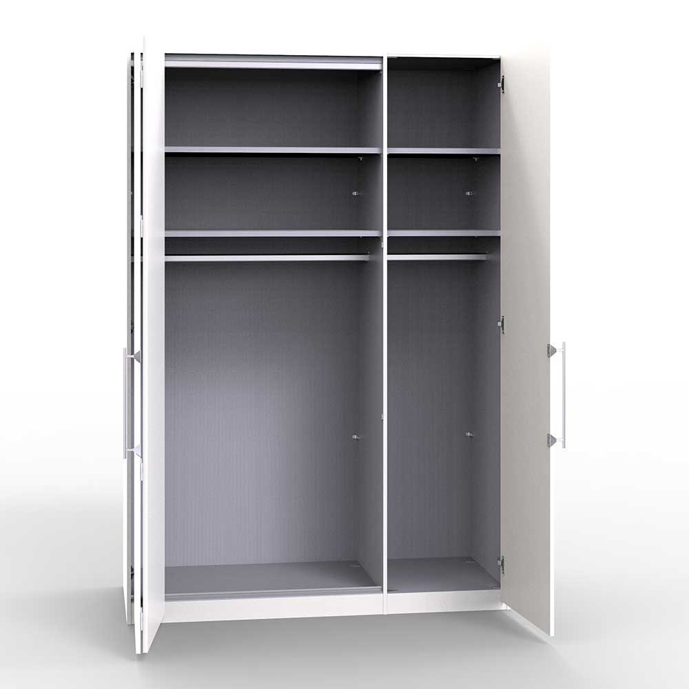 Moderner Kleiderschrank in Weiß Glas - Empresian