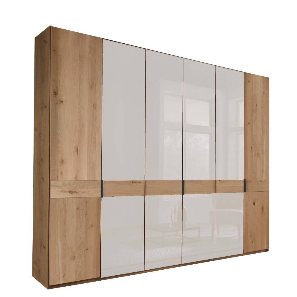 6-türiger Kleiderschrank in Weiß - Crucav