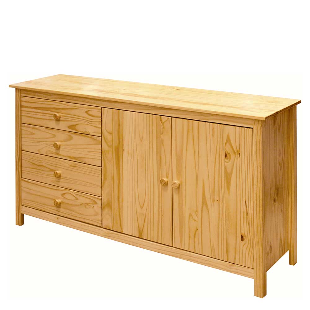 150x80x40 Holz Kombikommode aus Kiefer - Kascanu