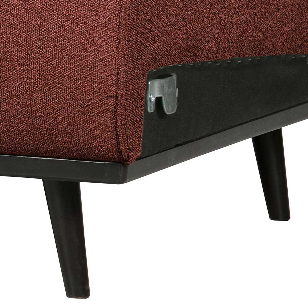 Sofa Element in Kastanienbraun Boucle - Usseaux