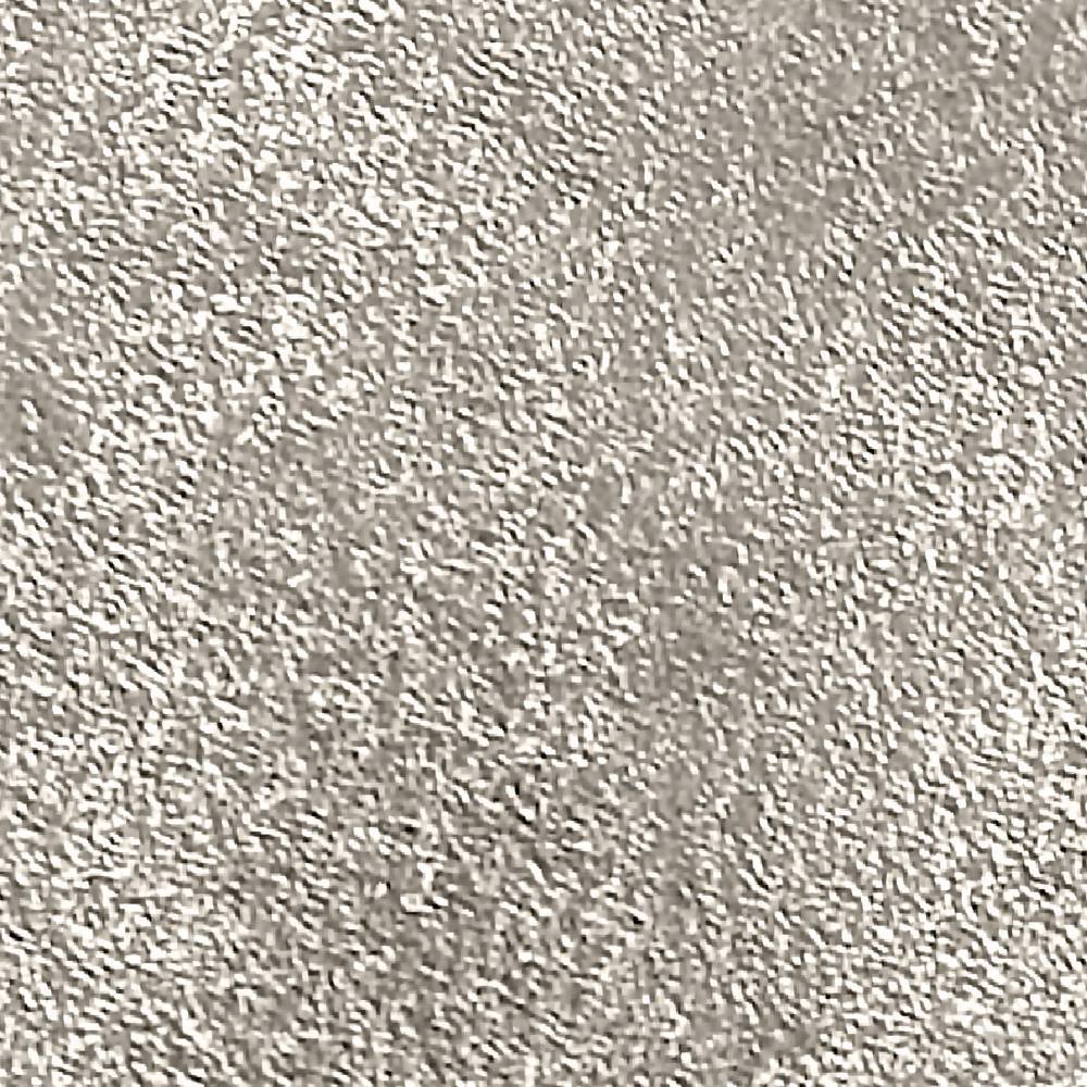 Glänzende silberfarbene Metalloberfläche mit feiner Struktur vom runden Couchtisch – Conturay