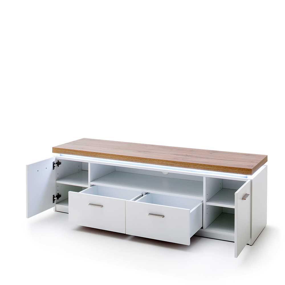 Moderner Unterschrank für TV mit LED - Nusenia