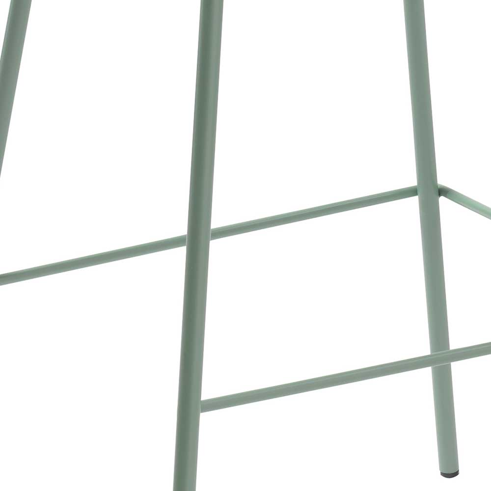 Barstuhl in Mint Grün Schalensitz - Manu (2er Set)