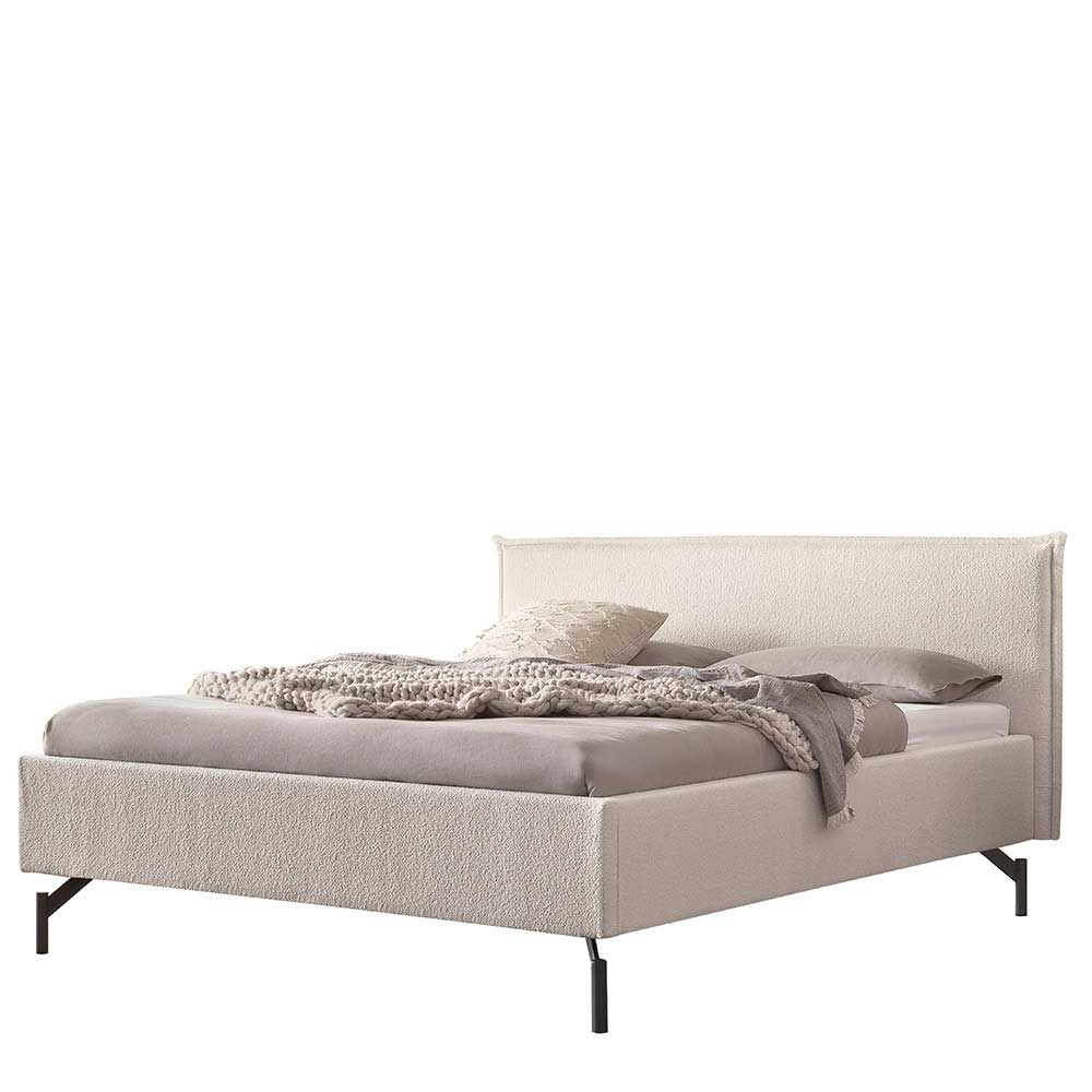 140x200 Boucle Polsterbett in 140x200 - Janura