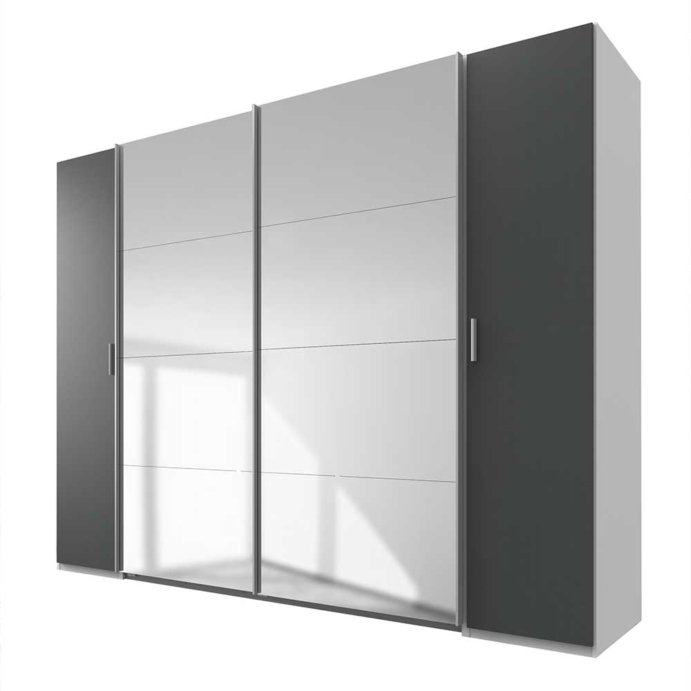 Schlafzimmerschrank mit Dreh- und Schiebetüren - Katrynel