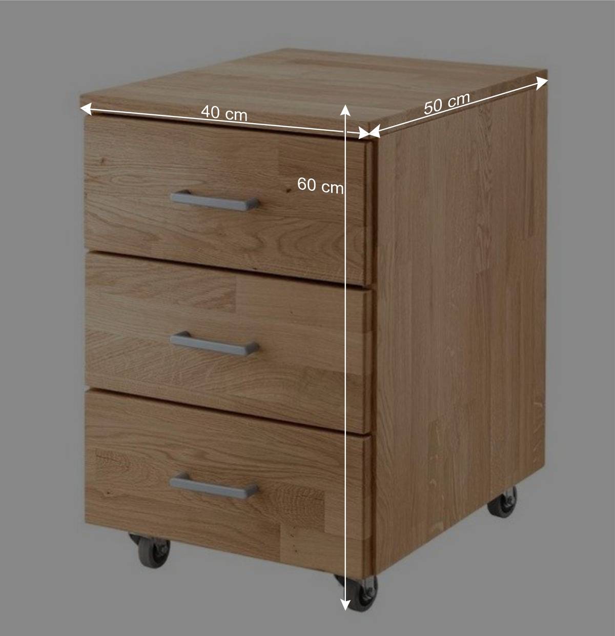 Höhenverstellbarer Schreibtisch aus Wildeiche - Rosenna