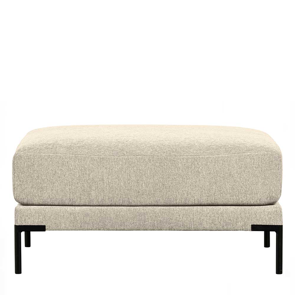 50x44x100 Hocker aus Webstoff in Beige - Guerrero