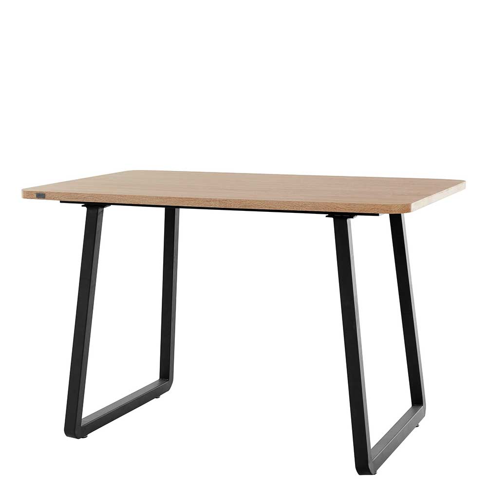 Esszimmer Tisch in Wildeiche Optik & Schwarz - Neviska