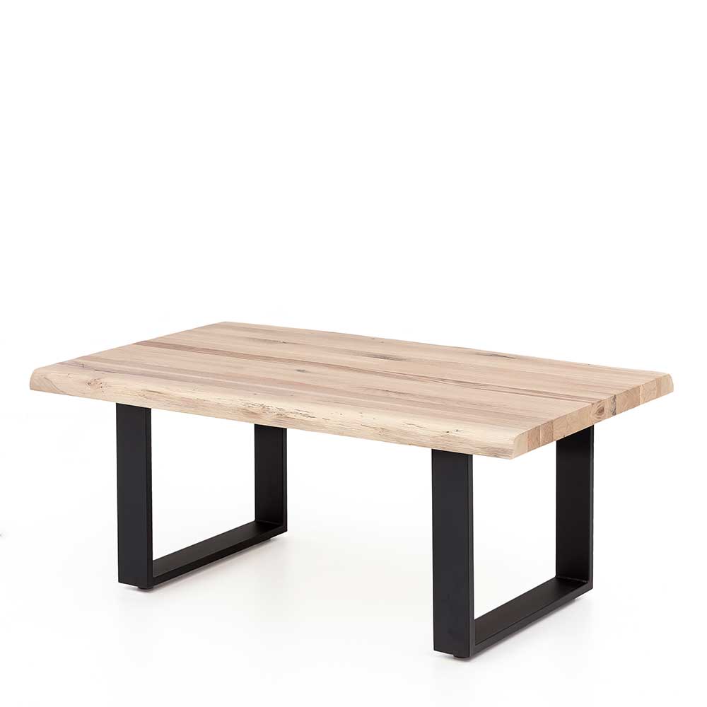 Wohnzimmer Massivholztisch mit Baumkante - Wieza