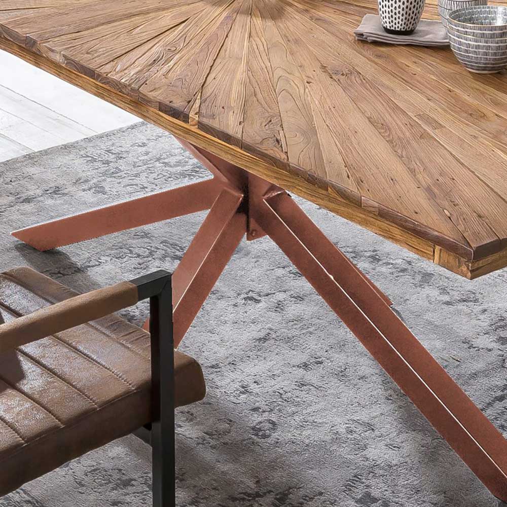 Küchentisch aus Teak Recyclingholz - Jaswinda