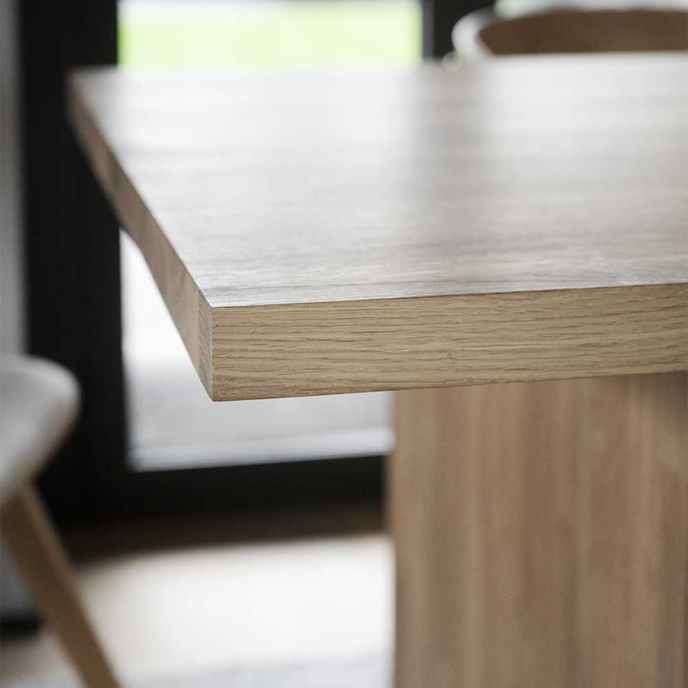 Esszimmertisch aus geöltem Eiche Massivholz - Lida
