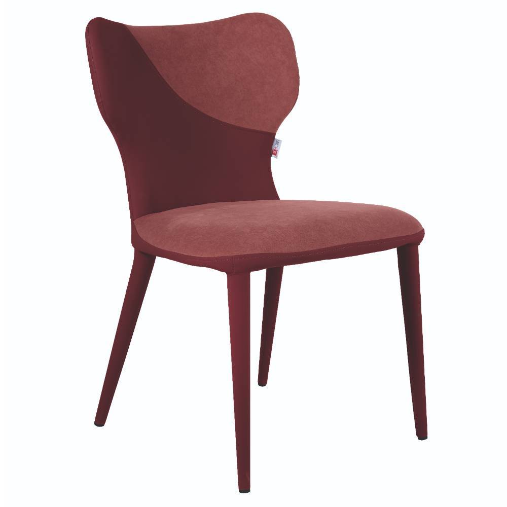 Esstisch-Stühle in Dunkelrot Bordeaux - Eleonora (2er Set)