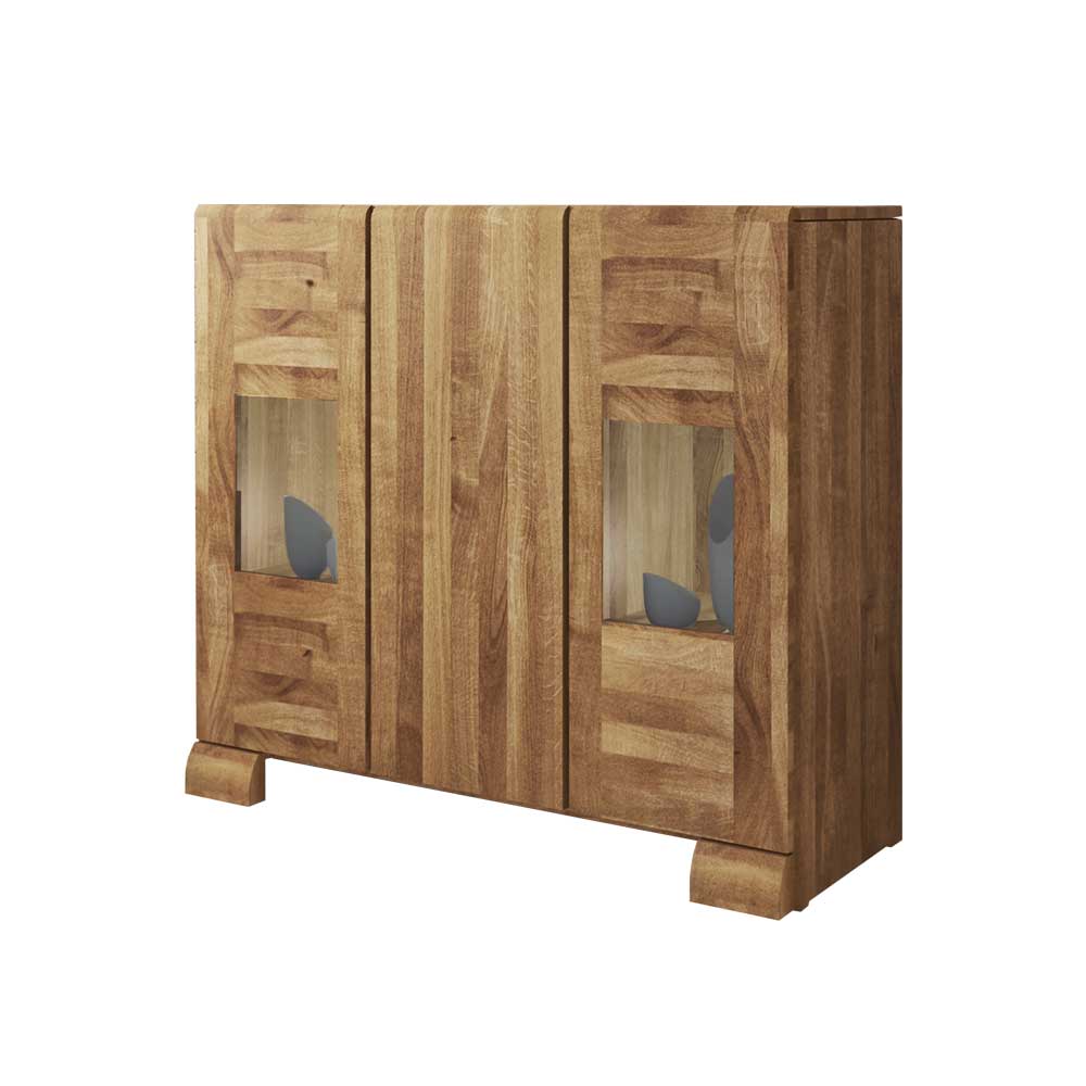 Sideboard Vaskov aus Wildeiche massiv geölt