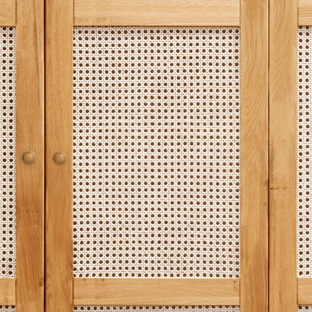 Wildeiche Schlafzimmerschrank mit Wiener Geflecht - Ambrosso