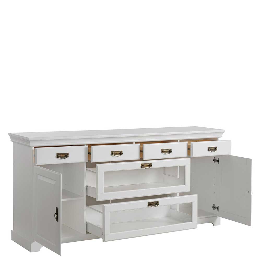 180x84x40 Weißes Sideboard - Landhaus modern - Akbelev
