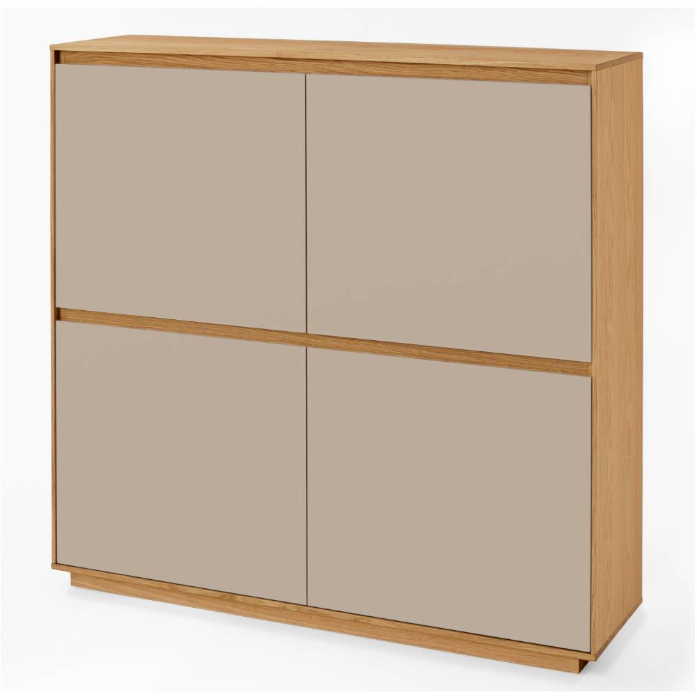 4-türiges Dielen-Highboard modern - Nova