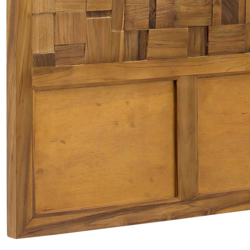 Wandpaneel Kopfteil aus Teak Massivholz - Teako
