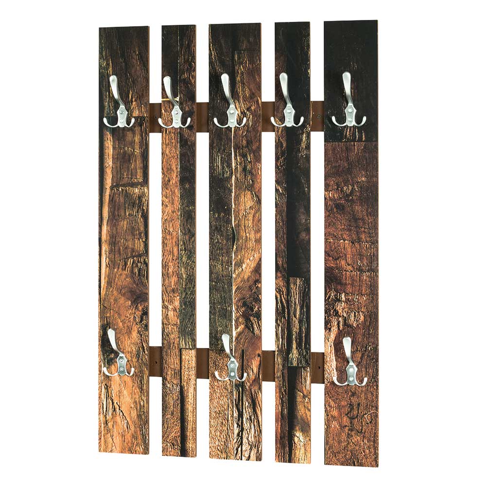 65x100x65 Wandgarderobe foliert in Altholz-Optik - Yumcor