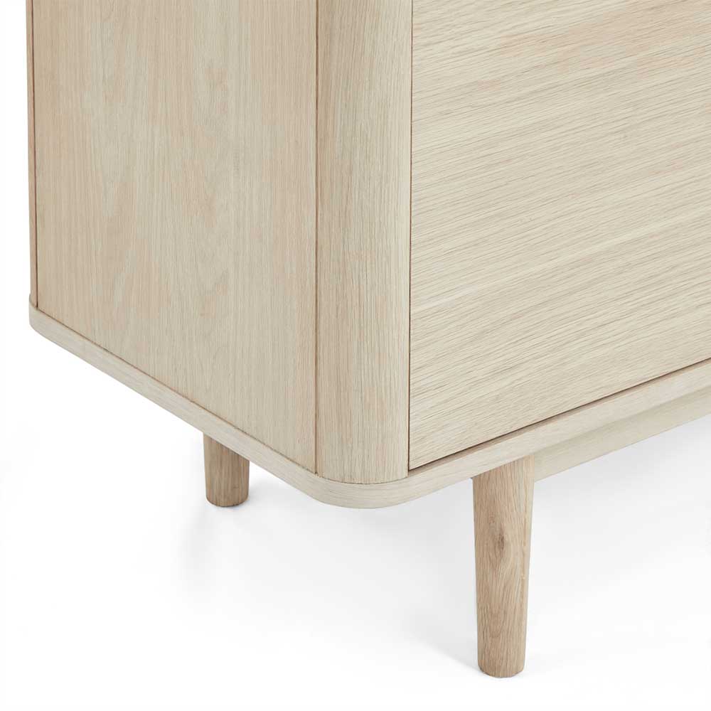 Scandi Chic Sideboard in Eiche Weiß - Rosanna