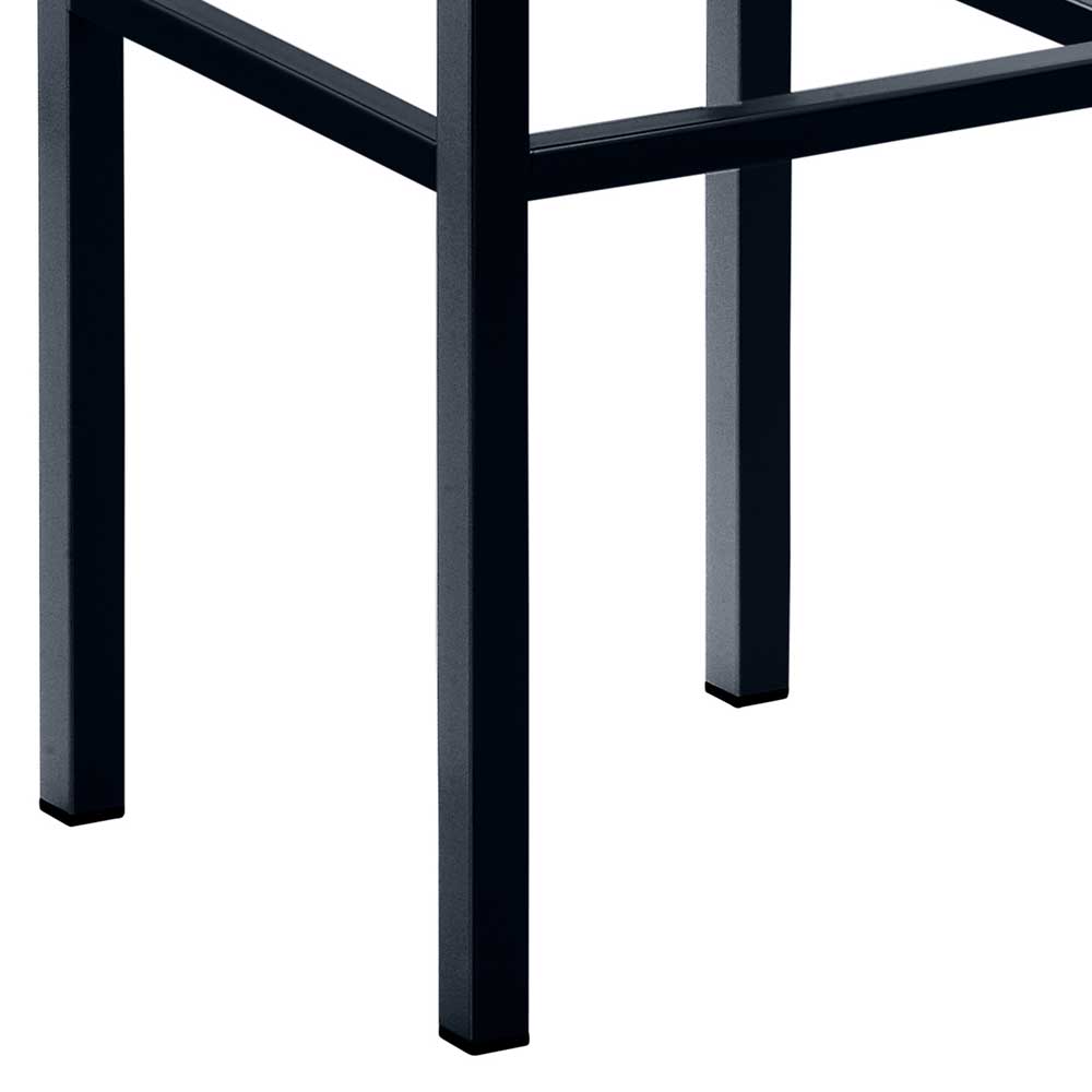 Design Barhocker in Beige & Schwarz - Tuwedia