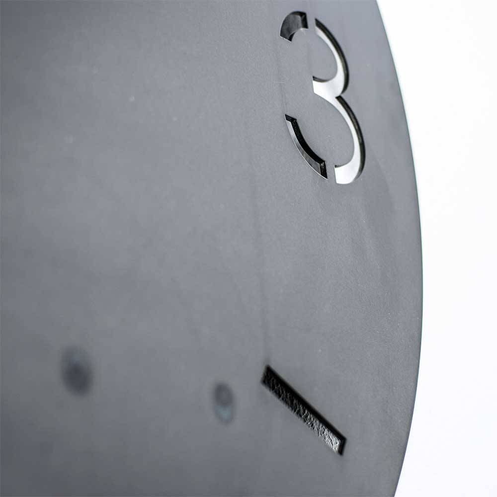 Moderne Wanduhr aus Stahl in Rund - Emsa