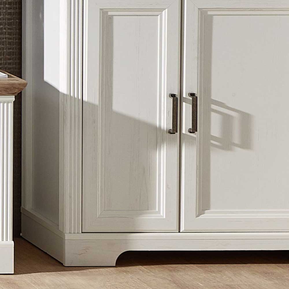 93x150x42 Wohnzimmer Schrank mit LED Licht - Sinolita
