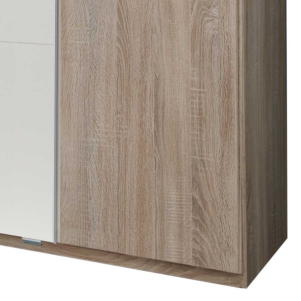 Kleiderschrank in Eiche Sägerau mit Schwebetüren - Enyana