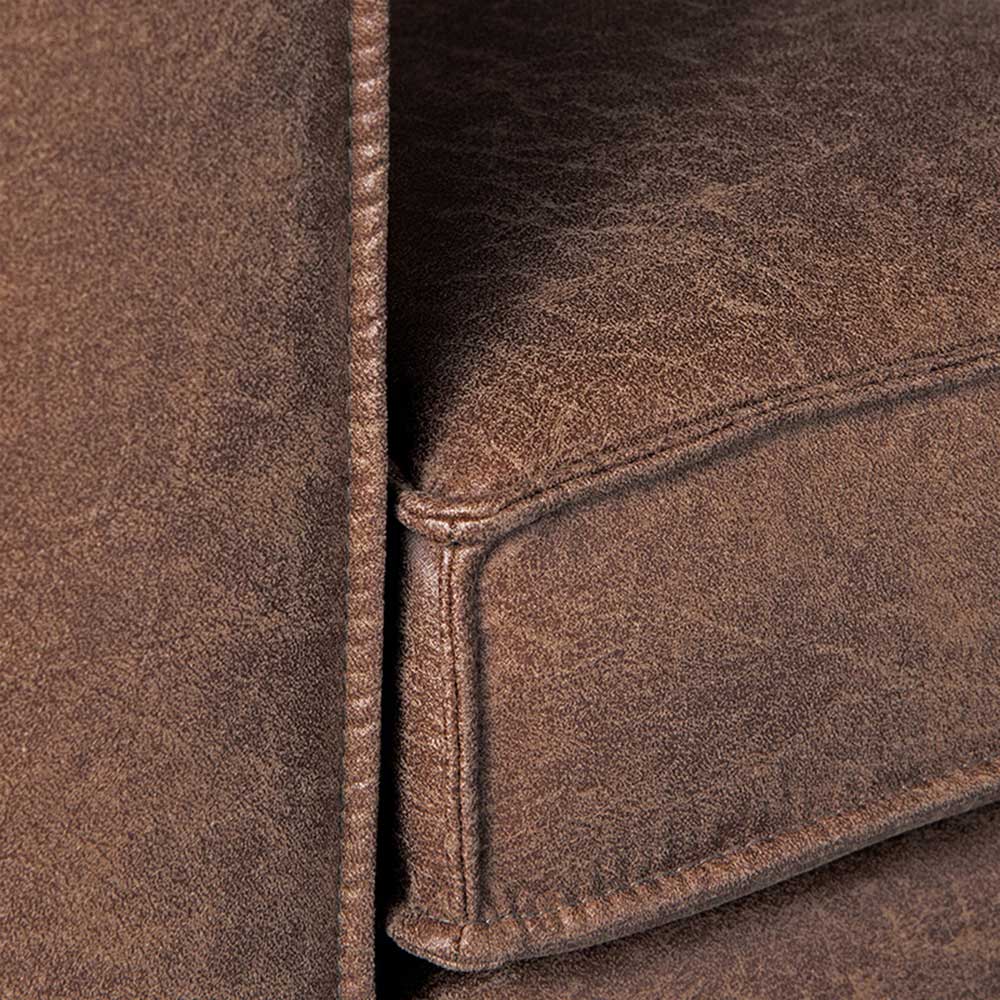 Microfaser 2er Sofa in kantigem Design - Onjamy