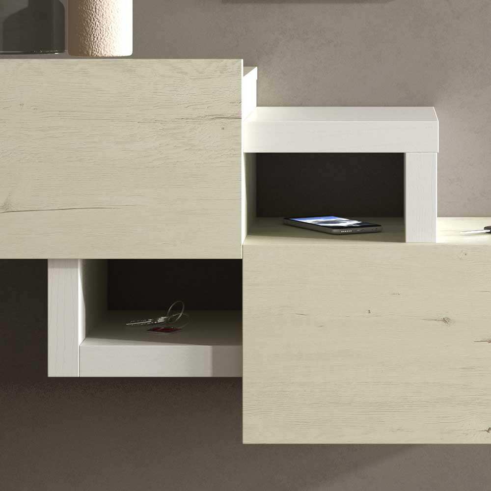 Design Flur Set in Cremefarben & Weiß - Timos (zweiteilig)