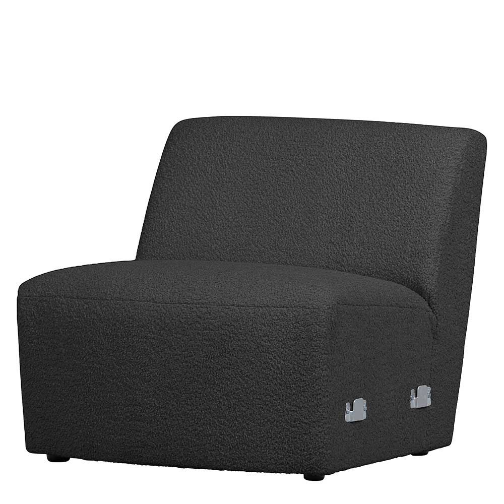 Sofaelement mit einem Platz in Dunkelgrau - Pesellas