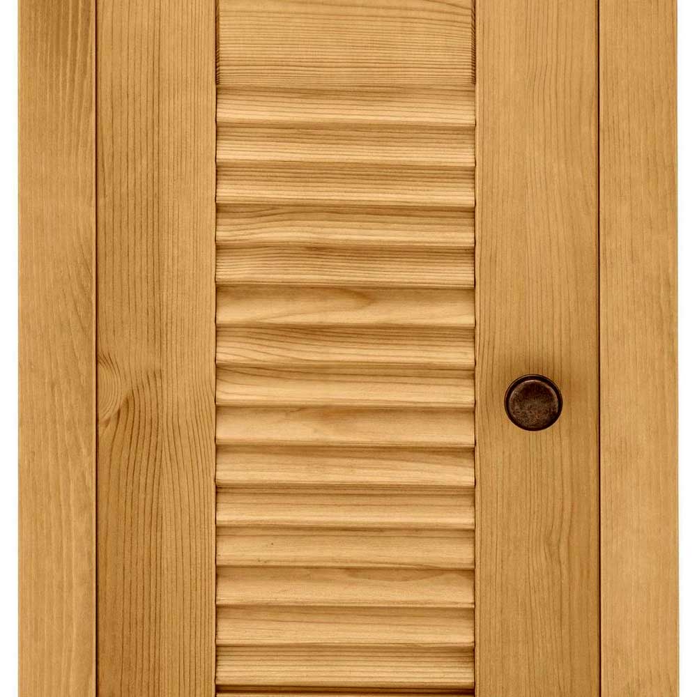 34x86x30 Badschrank mit Lamellentür & Ablage - Zavieca I