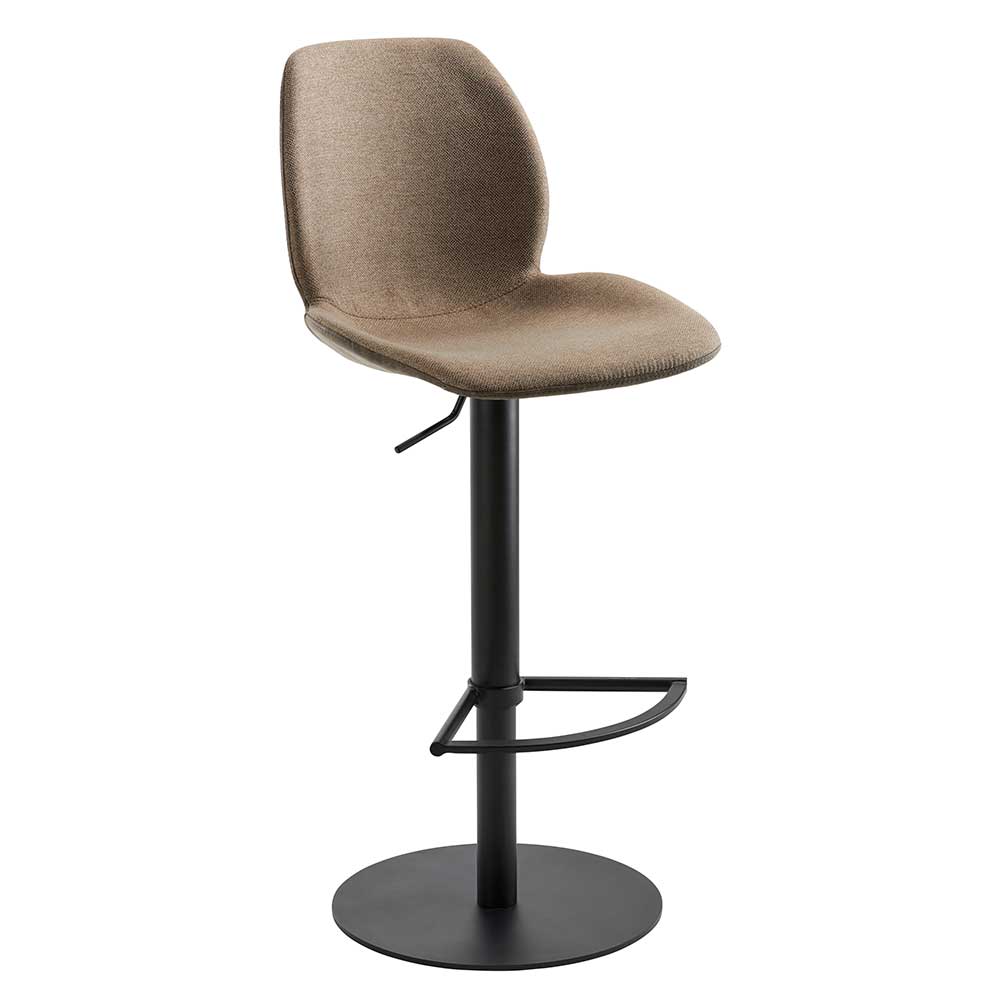 Material Mix Barstuhl in Beige & Schlamm - Vismarel