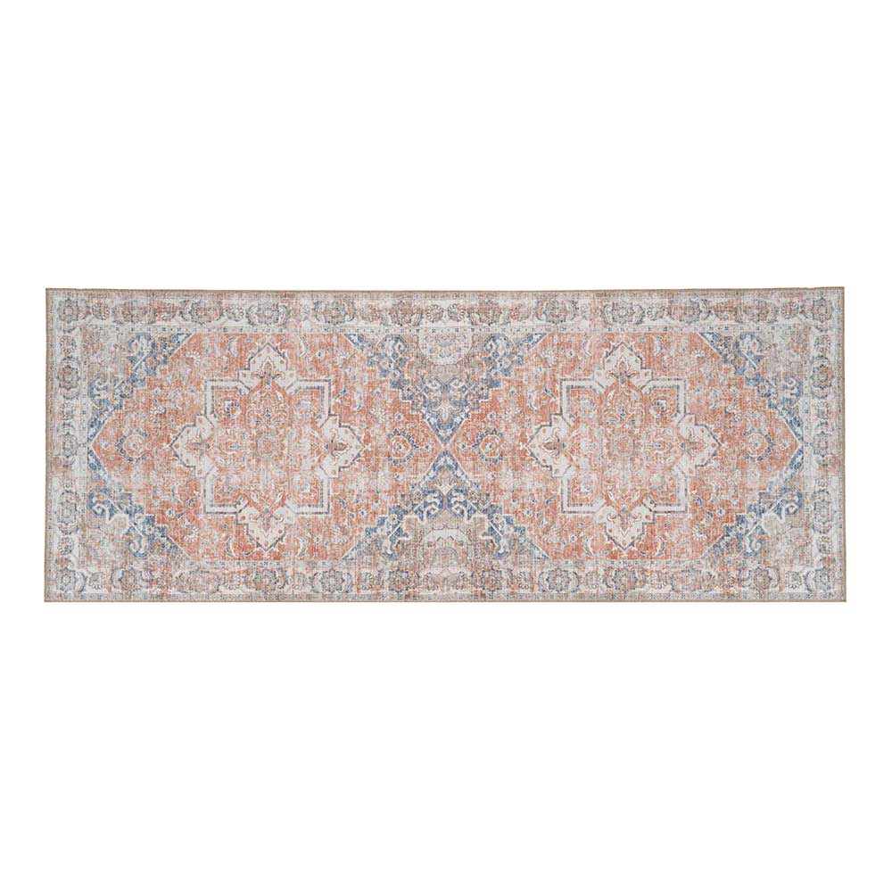 Chenille Läufer mit hellem Orient Muster - Kyoko