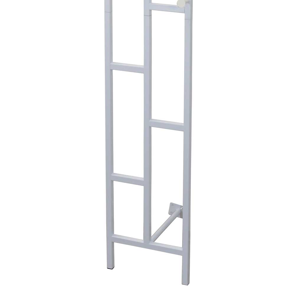 Moderne Design Wandgarderobe aus Stahl in Weiß - Musone