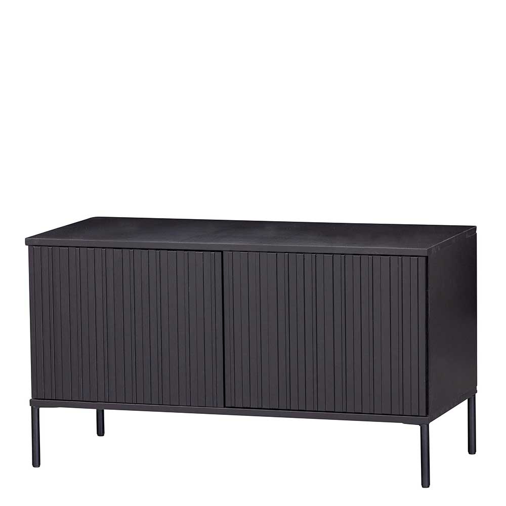 100x56x44 2-türiges TV Board in Schwarz - Gelvins