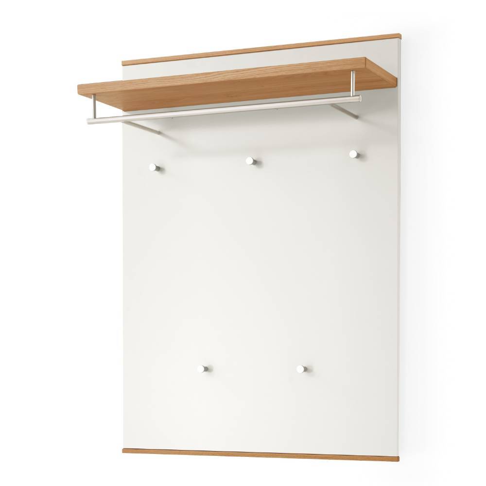 Garderobe in Weiß und Eiche Bianco - Didesco