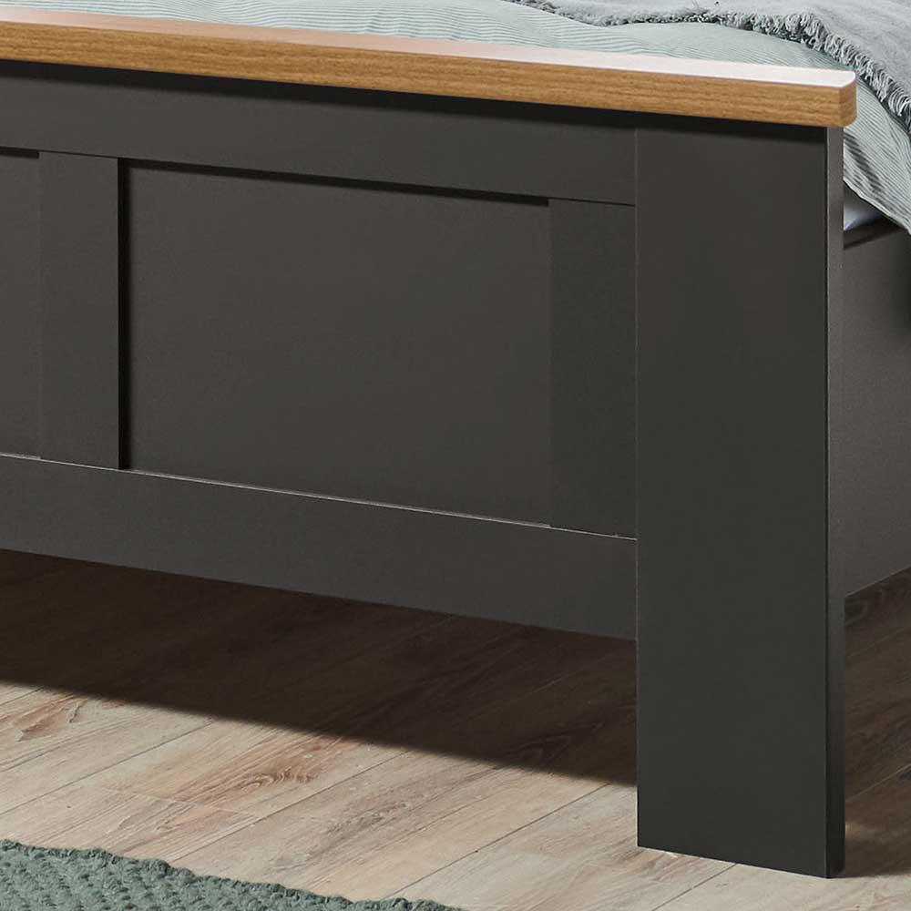 Modern Country Bett mit 180 cm Breite - Cretania