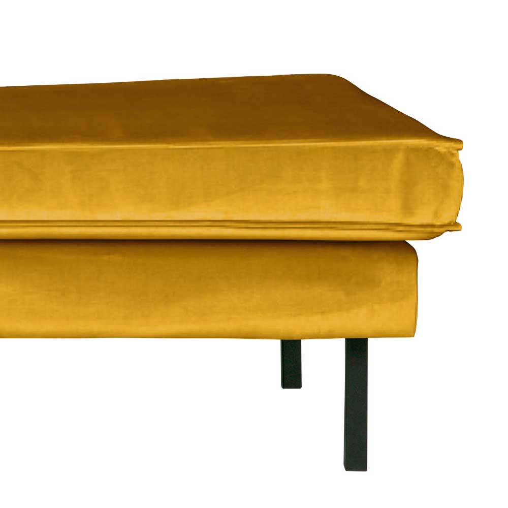 Bequemes Daybed mit Samt Nustra in Gelb