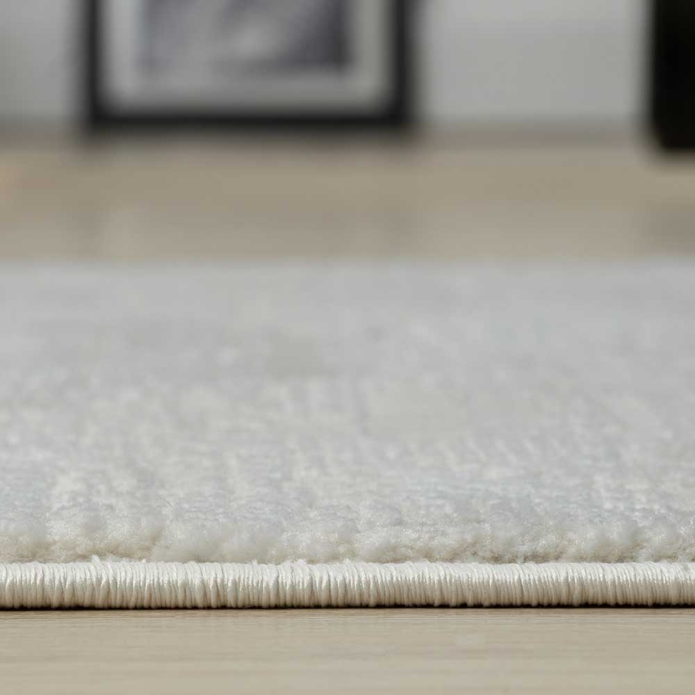 Kurzfloriger Teppich in Beige & Creme - Helsico