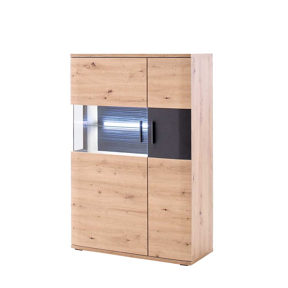 Wohnzimmer Vitrine Highboard zweifarbig - Vecenda