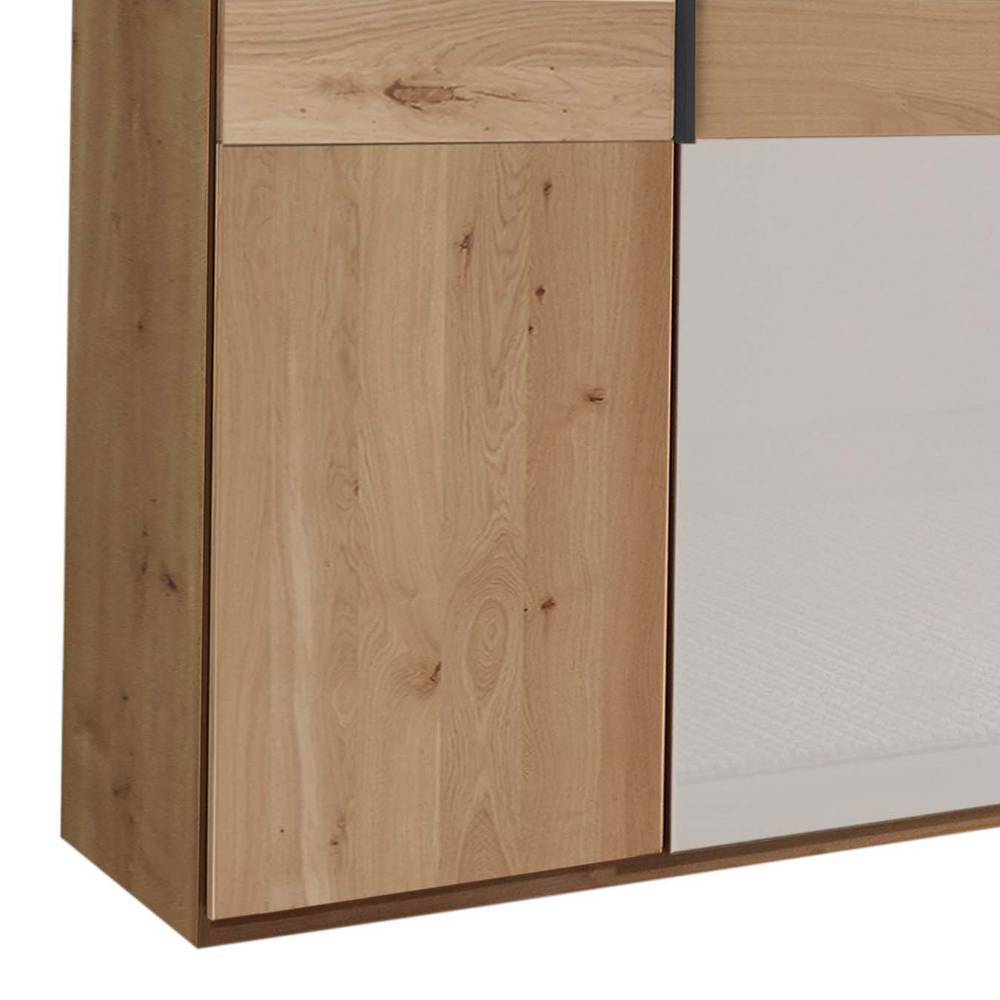7-türiger Kleiderschrank teilmassiv - Crucav