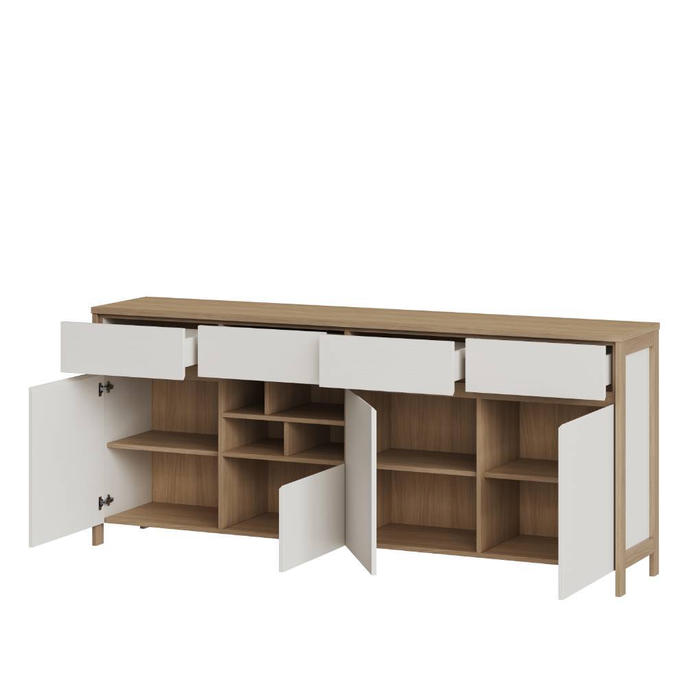 Arbeitszimmer Möbel-Kombi in Weiß - Ovidio (dreiteilig)