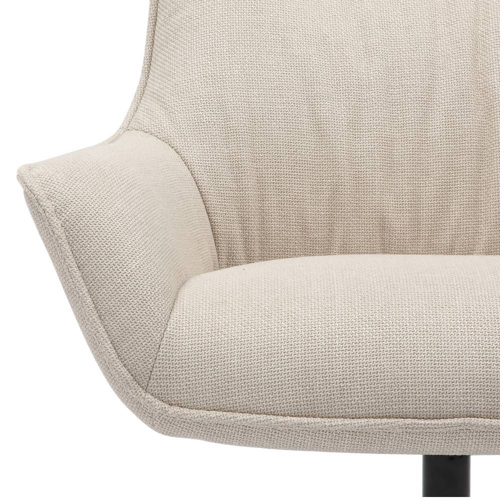 Federkernsessel in Beige und Schwarz - Tabachos