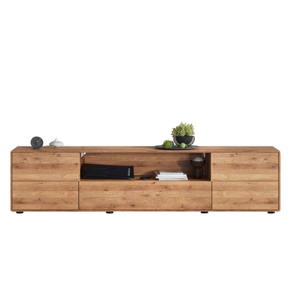 TV Lowboard aus Massivholz Wildeiche - Holiday