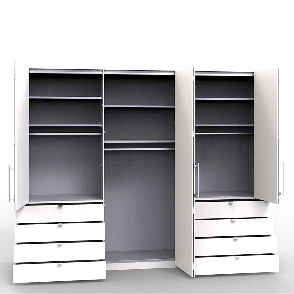 Kompakt Schlafzimmerschrank mit drei Falttüren - Vaclyn