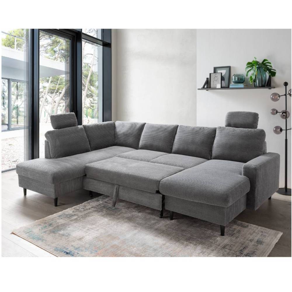 Cord Wohnlandschaft mit Bettfunktion - Aberdeen