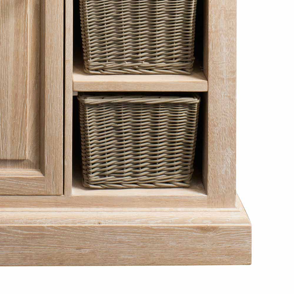 Waschbeckenschrank Vish in Eiche Bianco